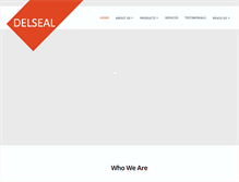 Tablet Screenshot of delseal.com